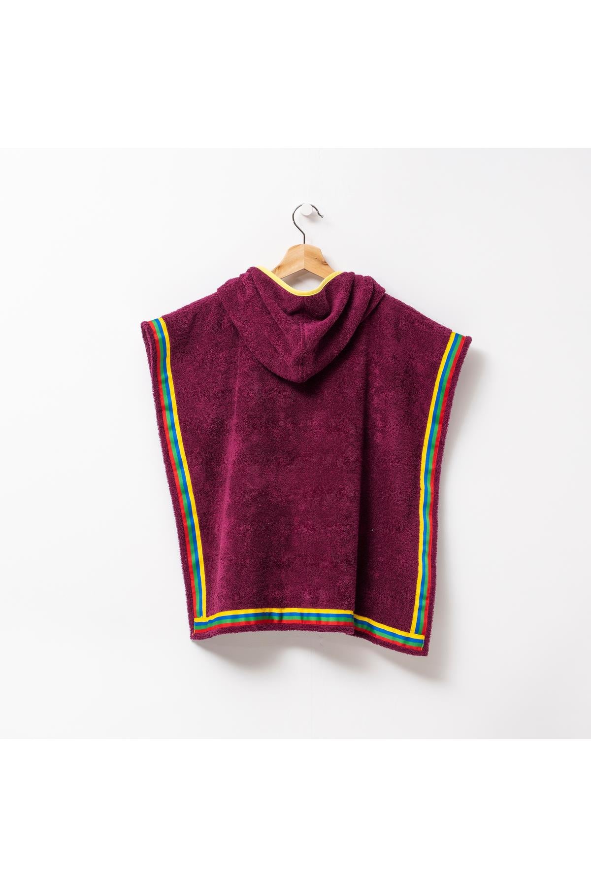 Be-0818-Pr %100 Pamuk Mor 65X65 Cm Çocuk Panço Havlu