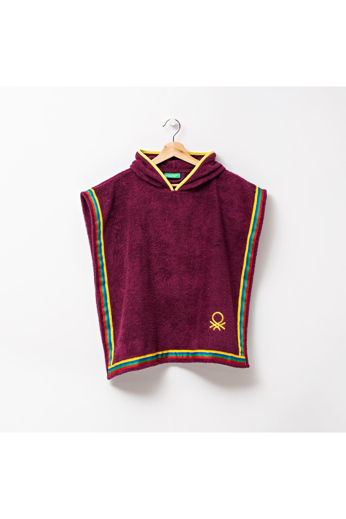 Be-0818-Pr %100 Pamuk Mor 65X65 Cm Çocuk Panço Havlu