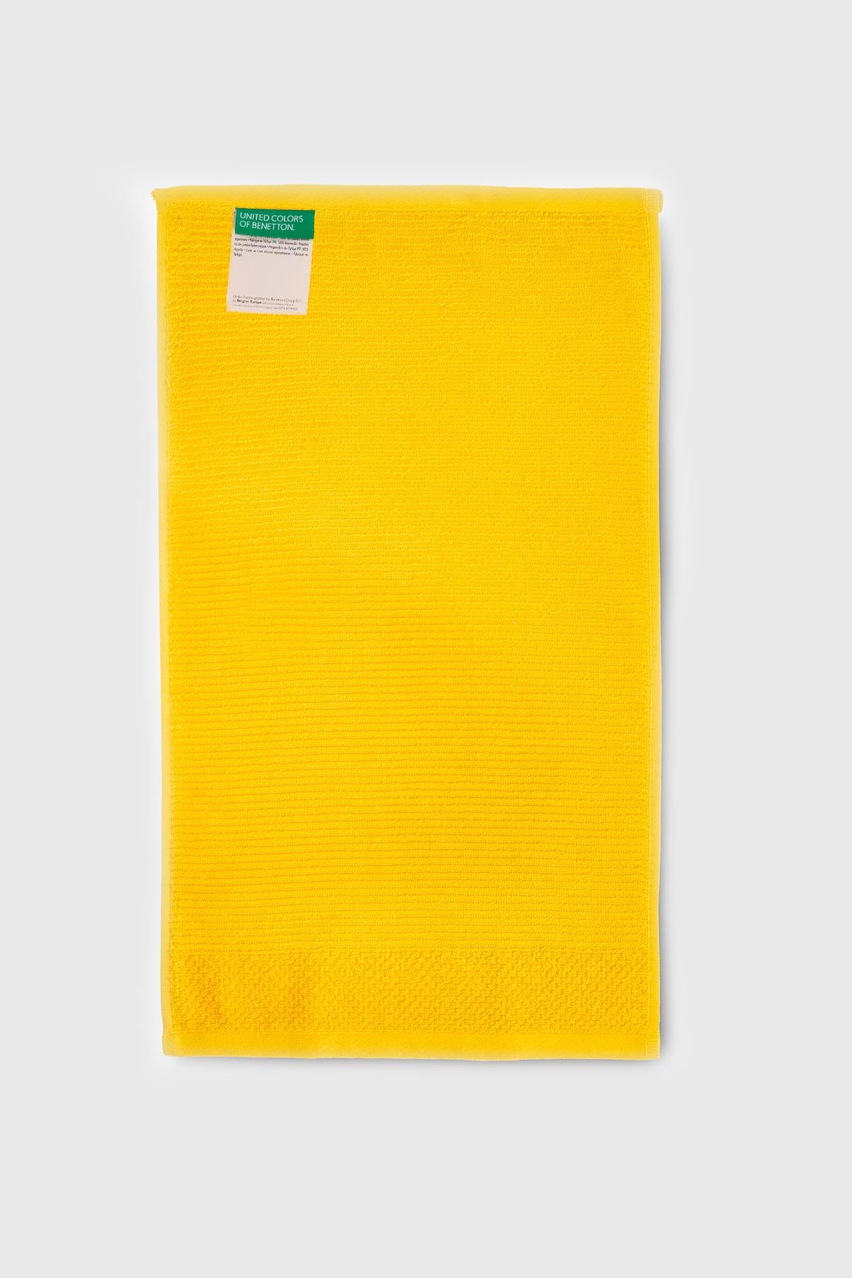 Be-0827-Ye %100 Pamuk Sarı 30X50 Cm Misafir Havlusu