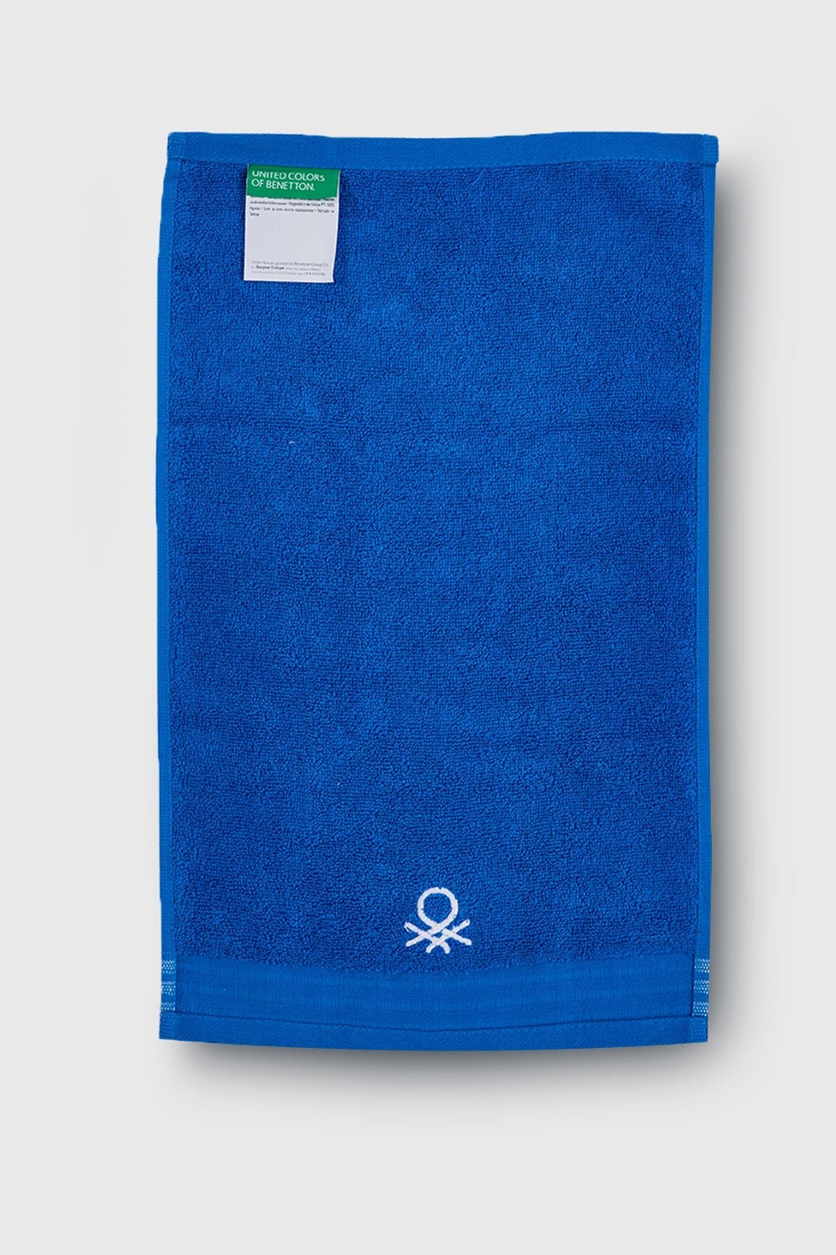 Be-0838-Bl %100 Pamuk Mavi 30X50 Cm Misafir Havlusu