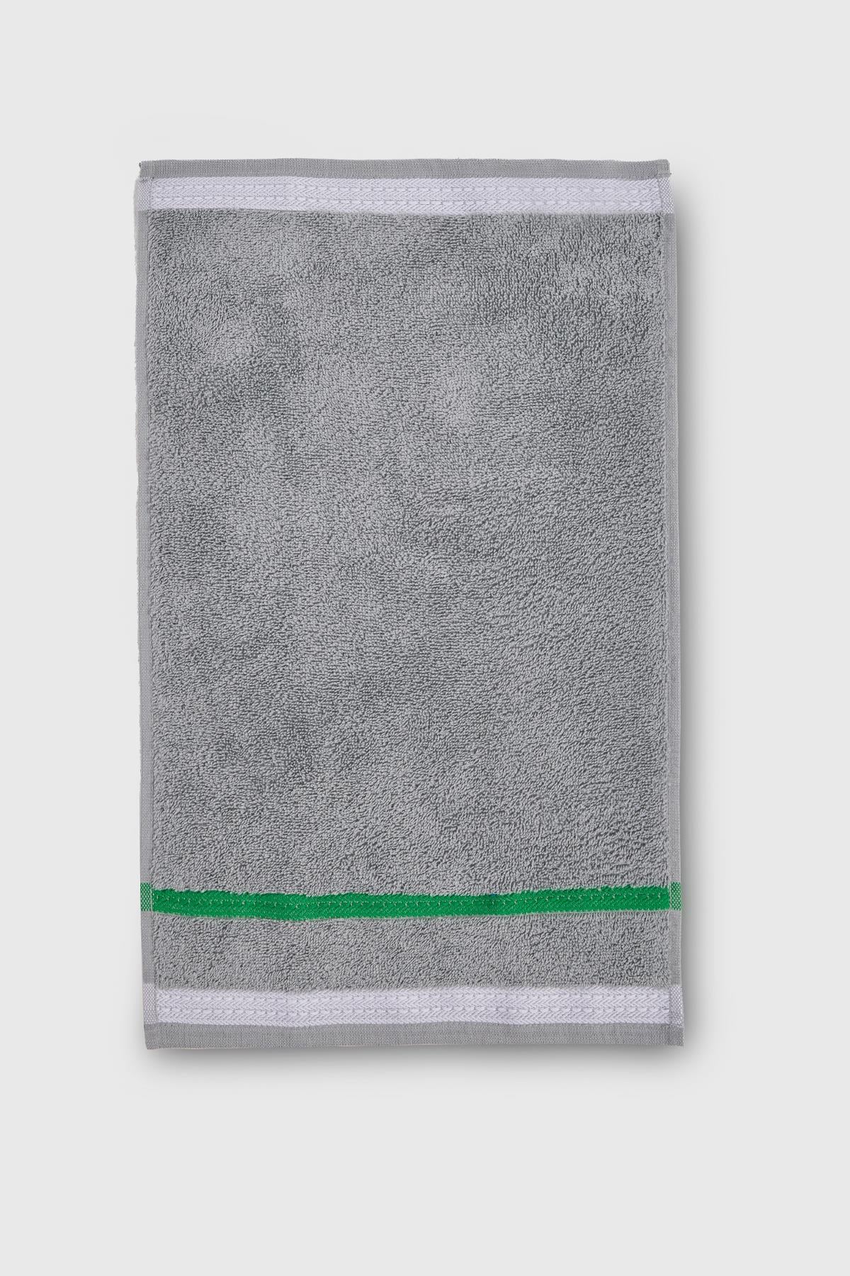 Be-0925-Gy %100 Pamuk Gri 30X50 Cm Misafir Havlusu