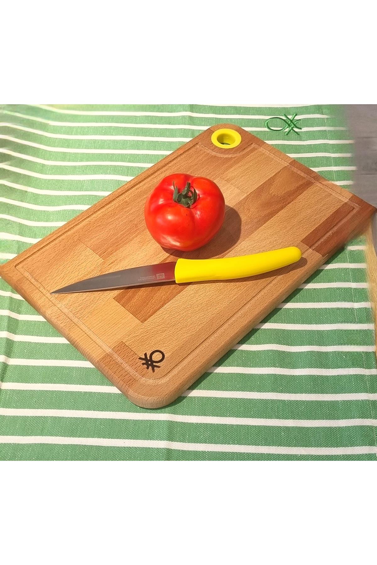 BE-KCT0055-S AHŞAP KESME TAHTASI-22*33 CM SARI