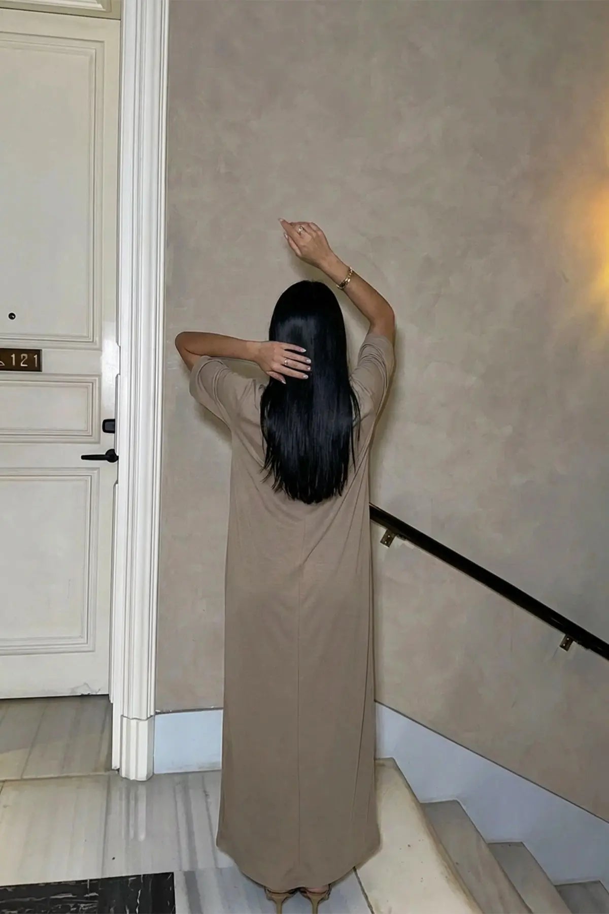 Beige Roland Long Dress