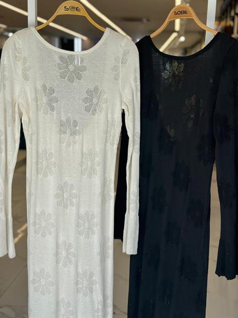Belen Çiçek Desenli Maxi Boy Elbise 2793