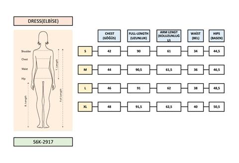 Beli Dekolte ve Kemer Detaylı Sandy Elbise 2917