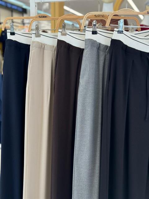 Beli Lastik Detaylı Rahat Pantolon 0087