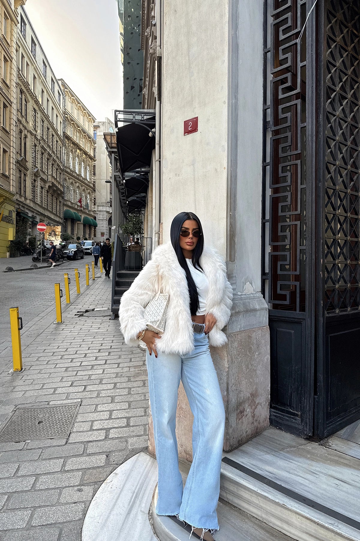 White Rufina Fur