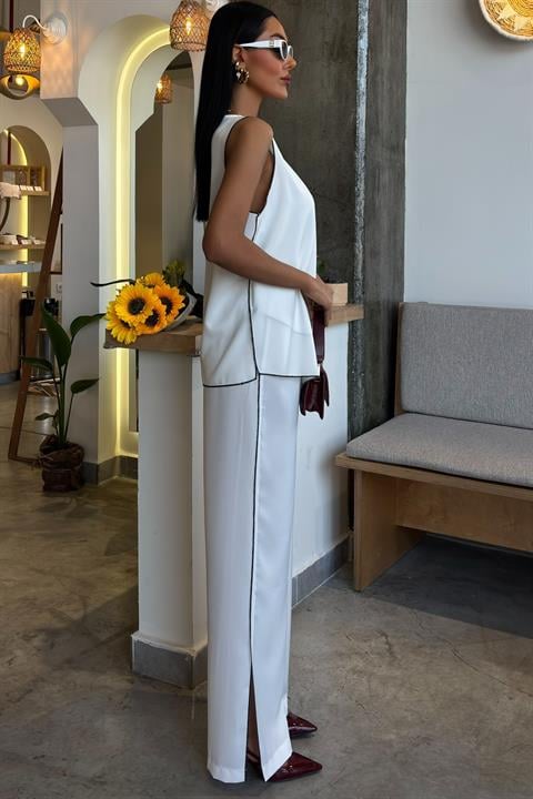 Biye ve Asimetrik Detaylı Salaş Takım 10132