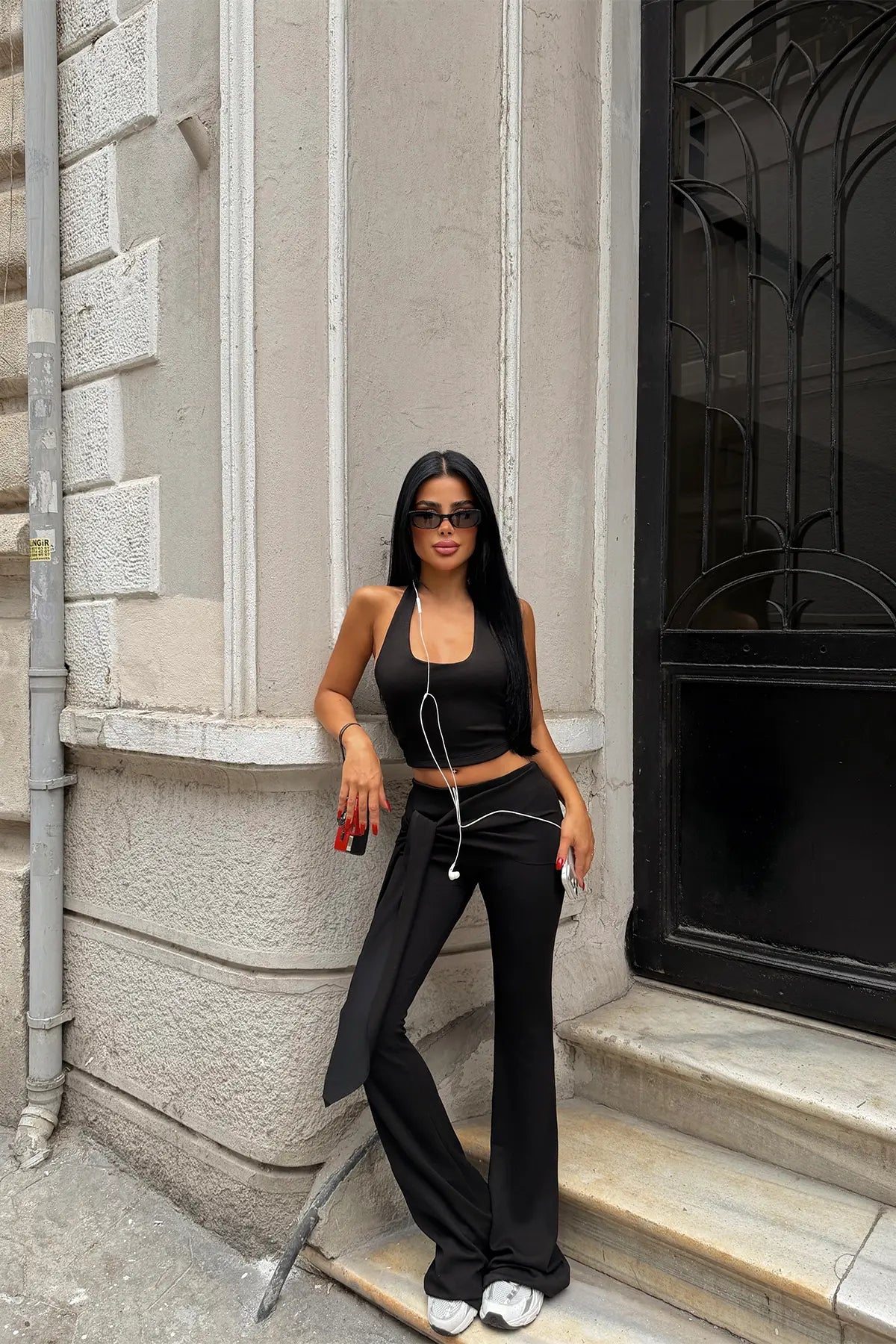Siyah 2 li Yoga Set