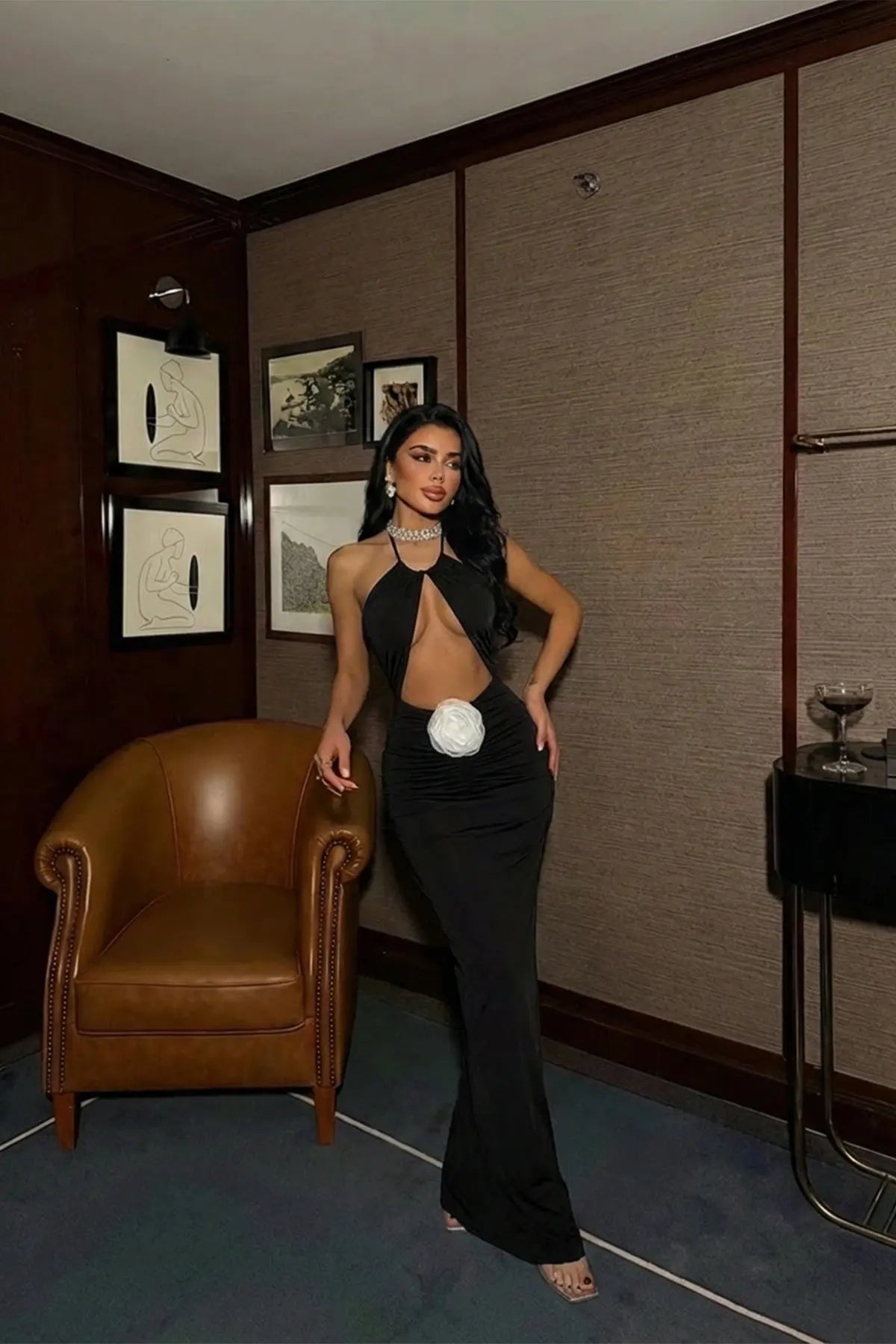 Black Dress with Back Detail