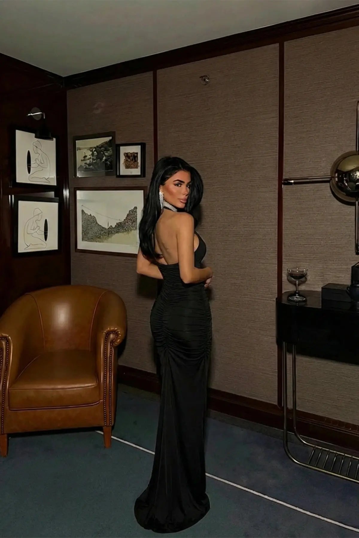 Black Dress with Back Detail