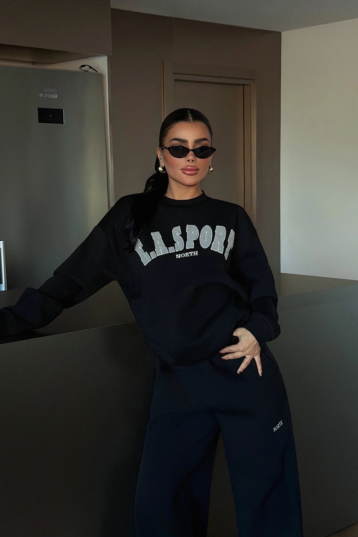 Siyah Easport Eşofman Takımı