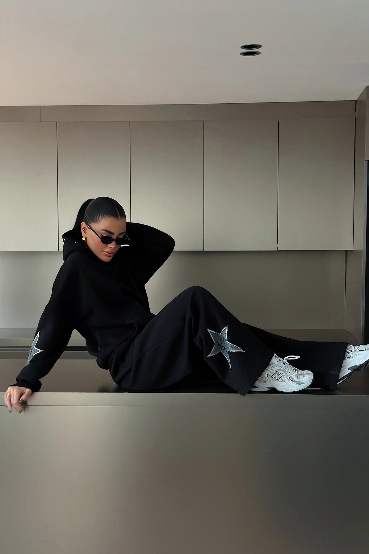 Siyah Stars Eşofman Takım