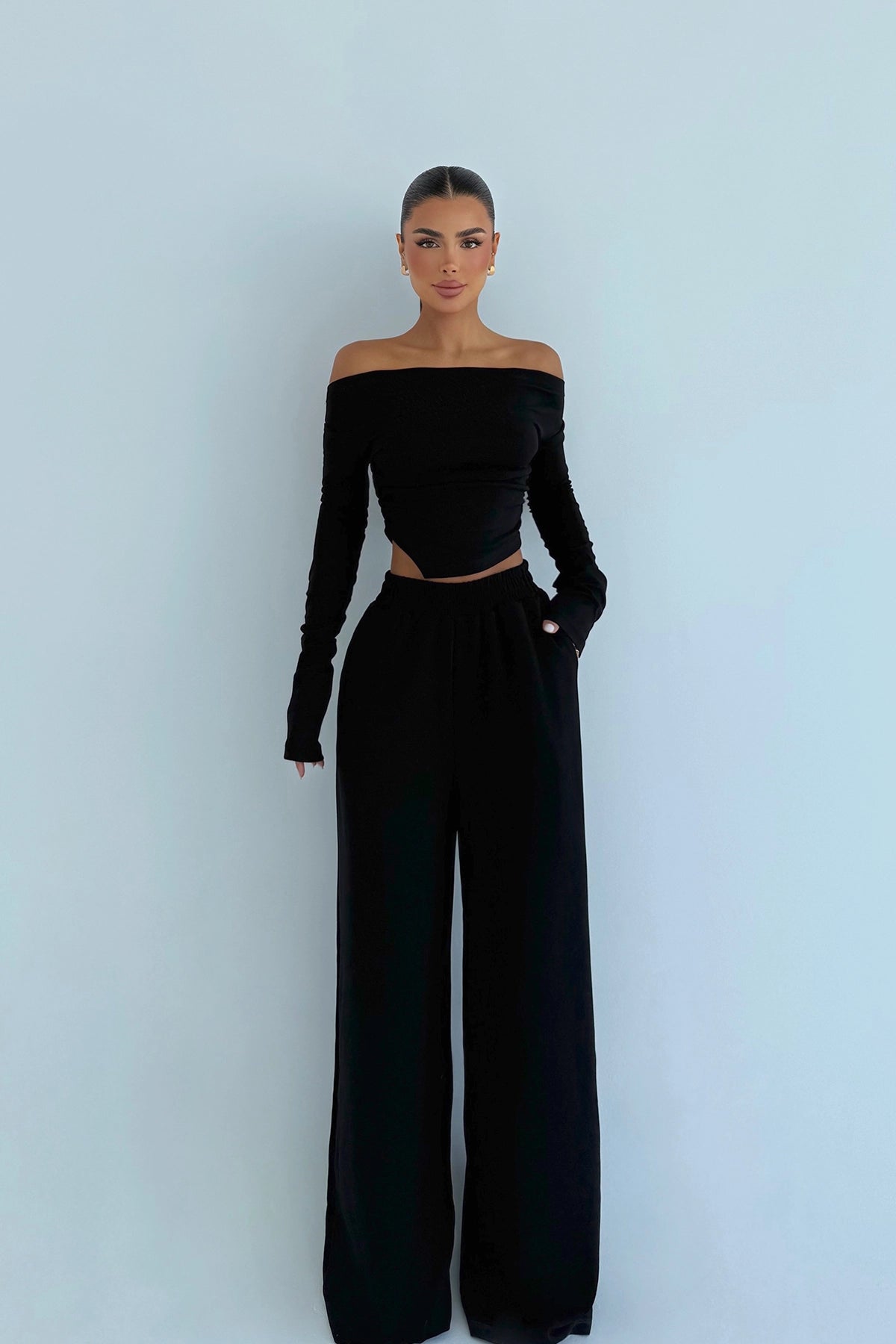 Siyah Chyler Tracksuit Takım