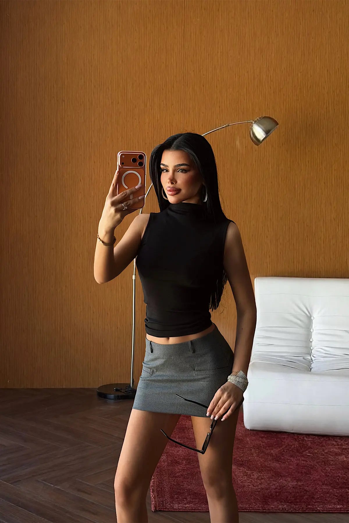 Siyah Basic Crop Top