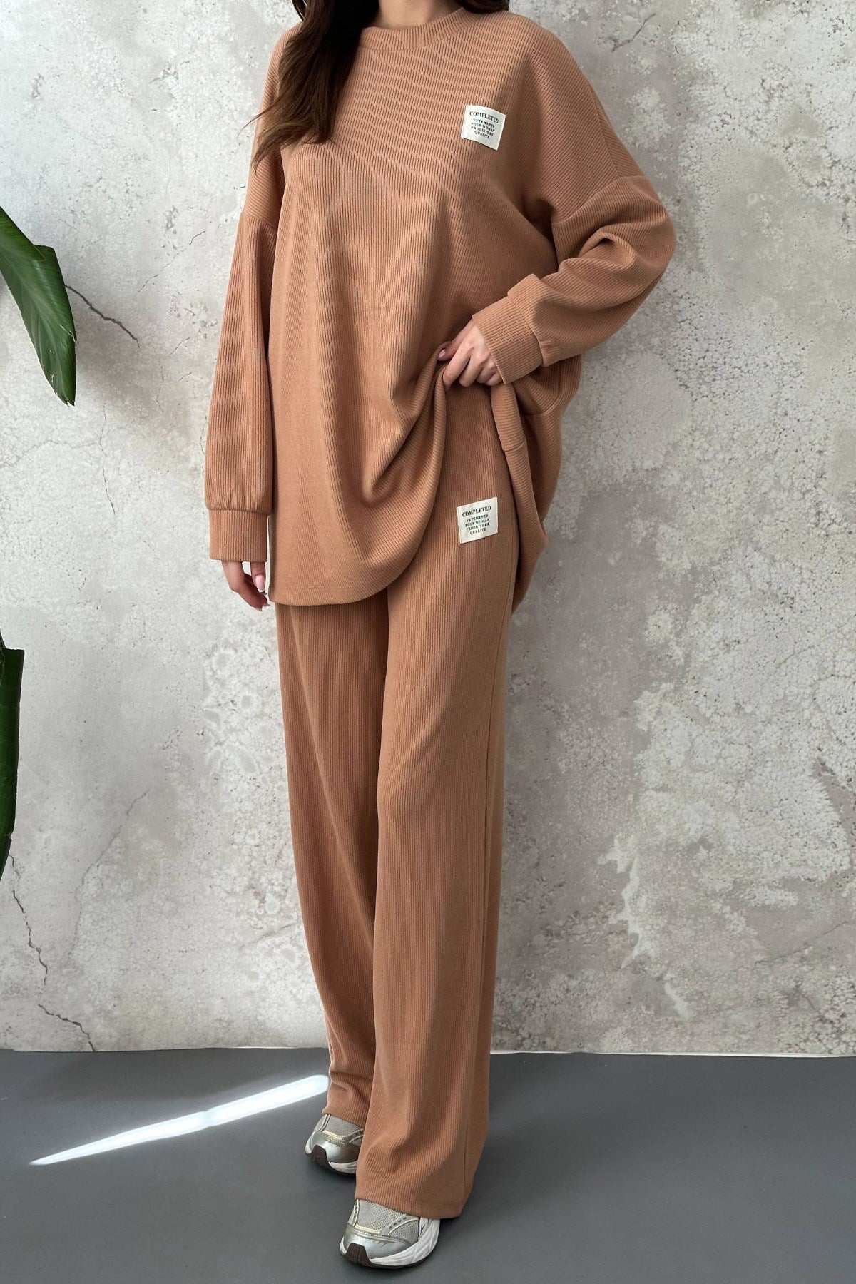 Camel Salaş Sweat Ve Pantolon