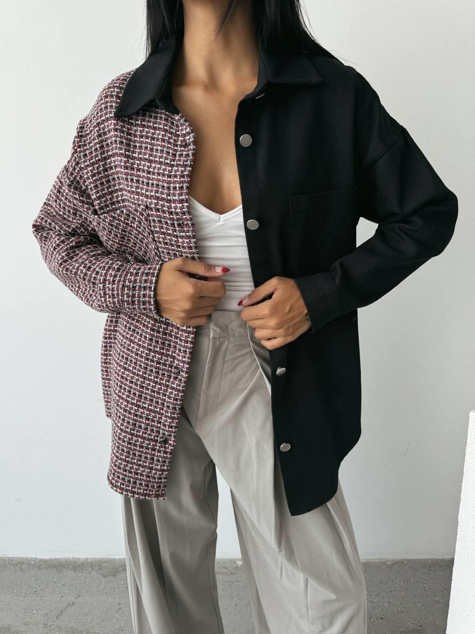 CHANEL PARÇALI GÖMLEK - Siyah