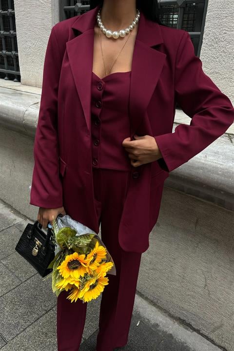 Cherries Büstiyerli Üçlü Takım 9891