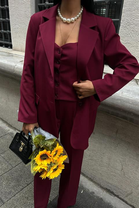 Cherries Büstiyerli Üçlü Takım 9891