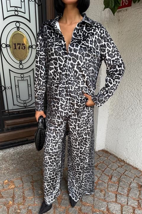 Cosy Animal Desen Kadife Takım 9918