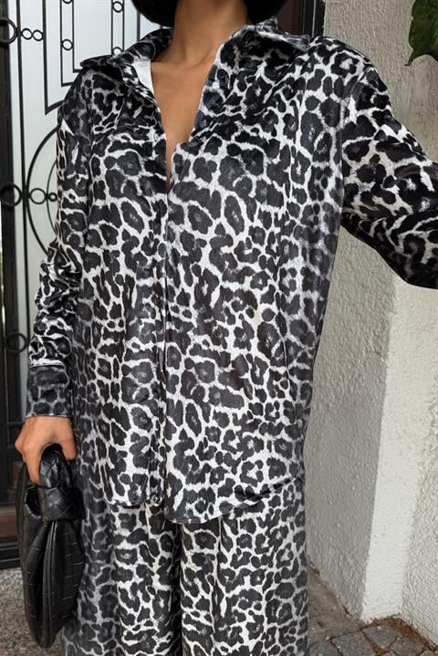 Cosy Animal Desen Kadife Takım 9918