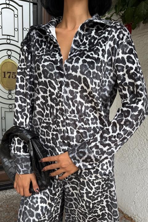 Cosy Animal Desen Kadife Takım 9918