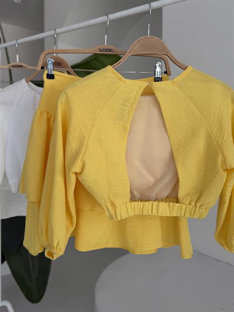 Crop Bluz ve Kat Kat Etekli Takım 10207