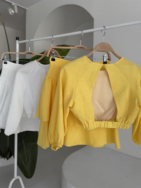 Crop Bluz ve Kat Kat Etekli Takım 10207