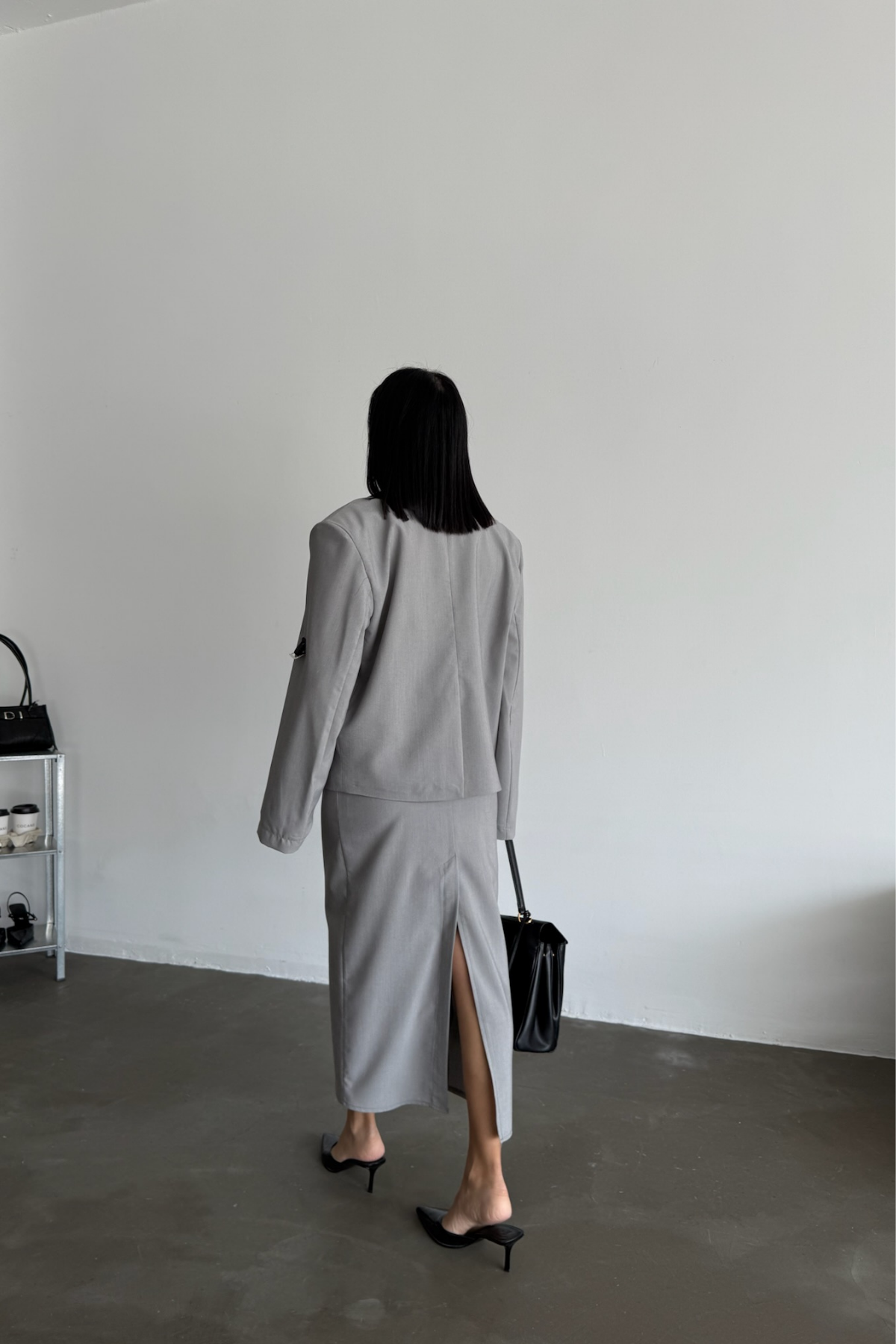 CROP CEKET - ETEK TAKIM - Gri