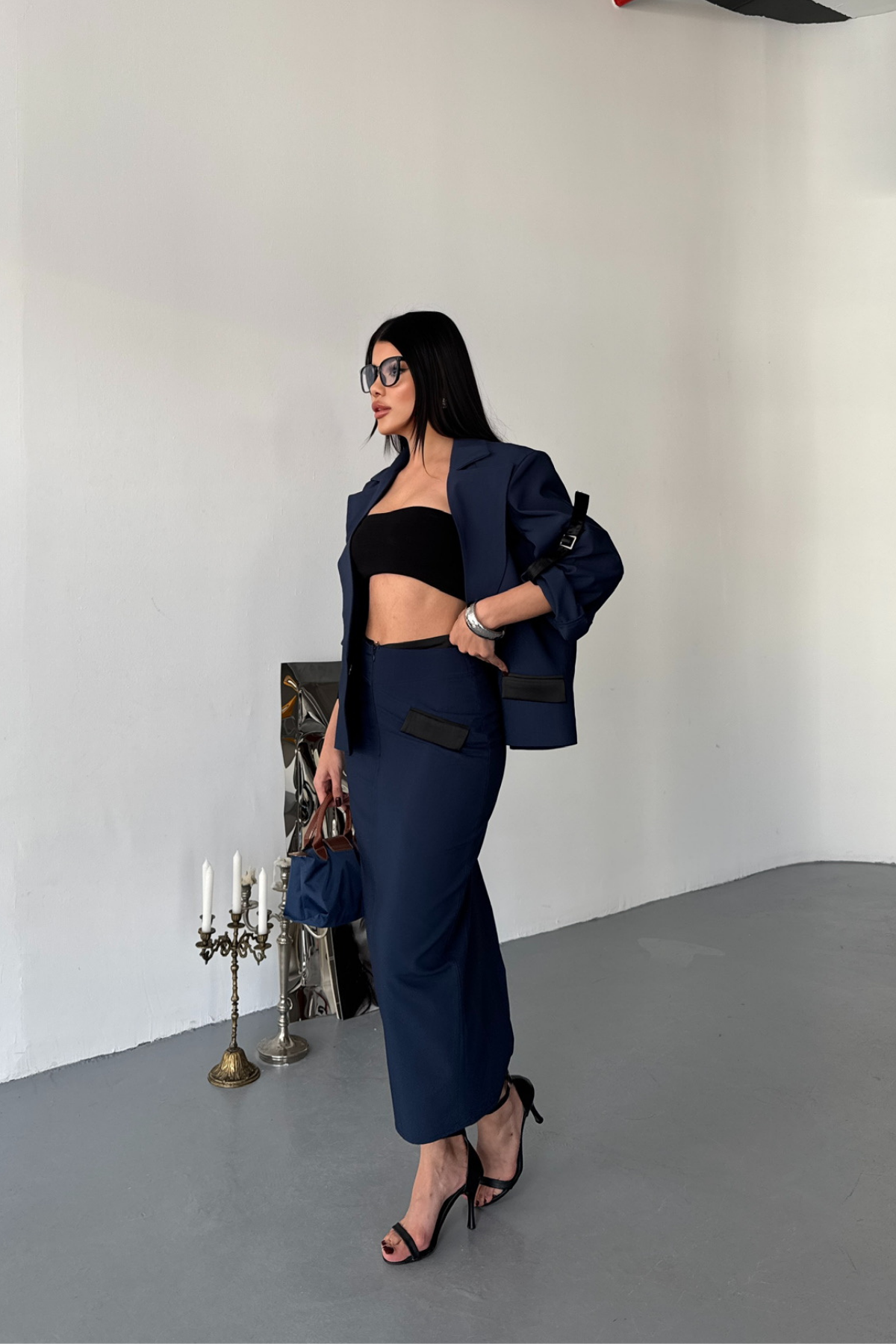 CROP CEKET - ETEK TAKIM - Lacivert