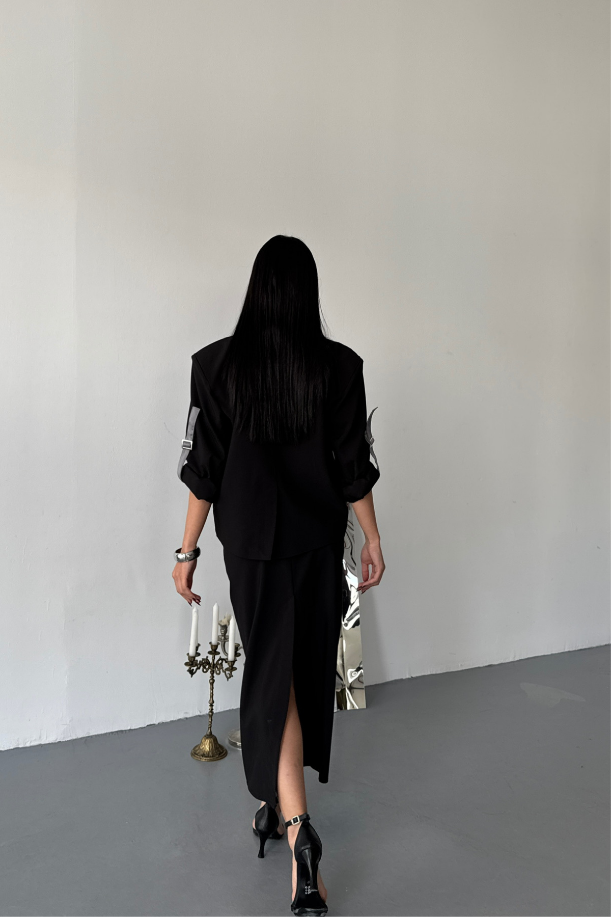 CROP CEKET - ETEK TAKIM - Siyah