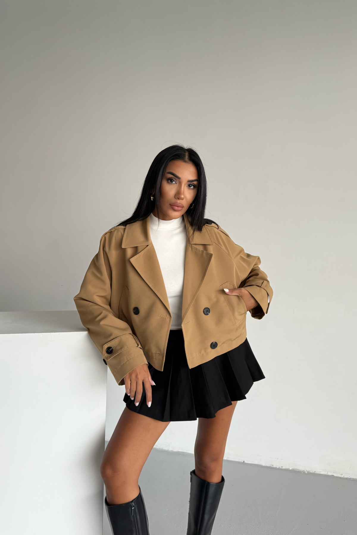 CROP TRENCH ASTARLI - Camel