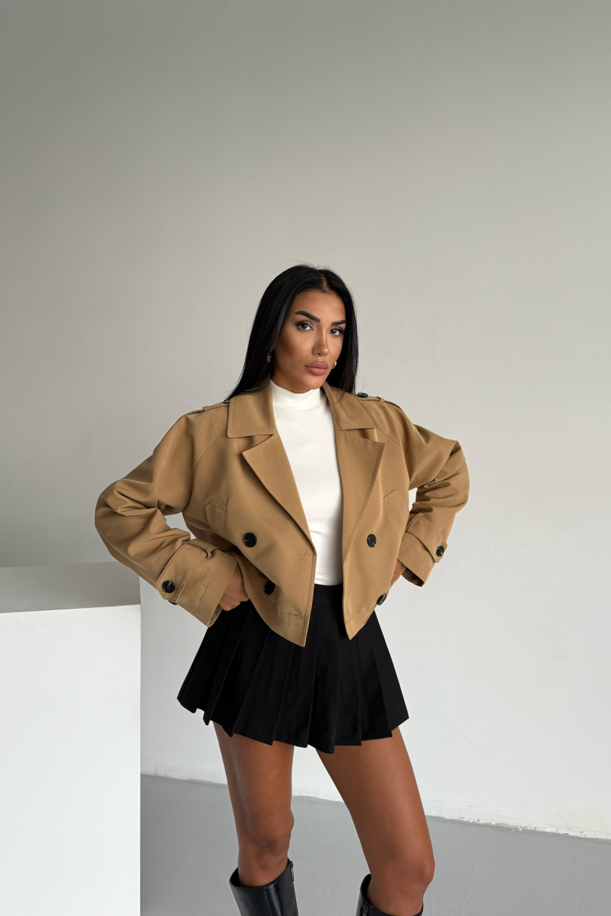 CROP TRENCH ASTARLI - Camel