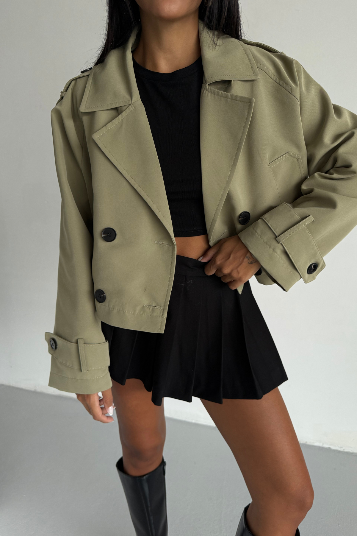 CROP TRENCH ASTARLI - Haki