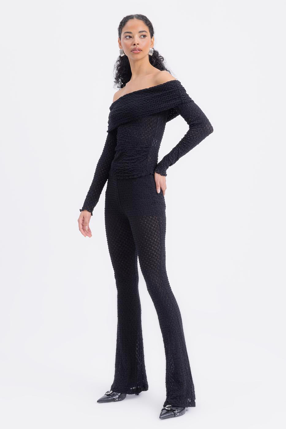 Lace Slim Trousers