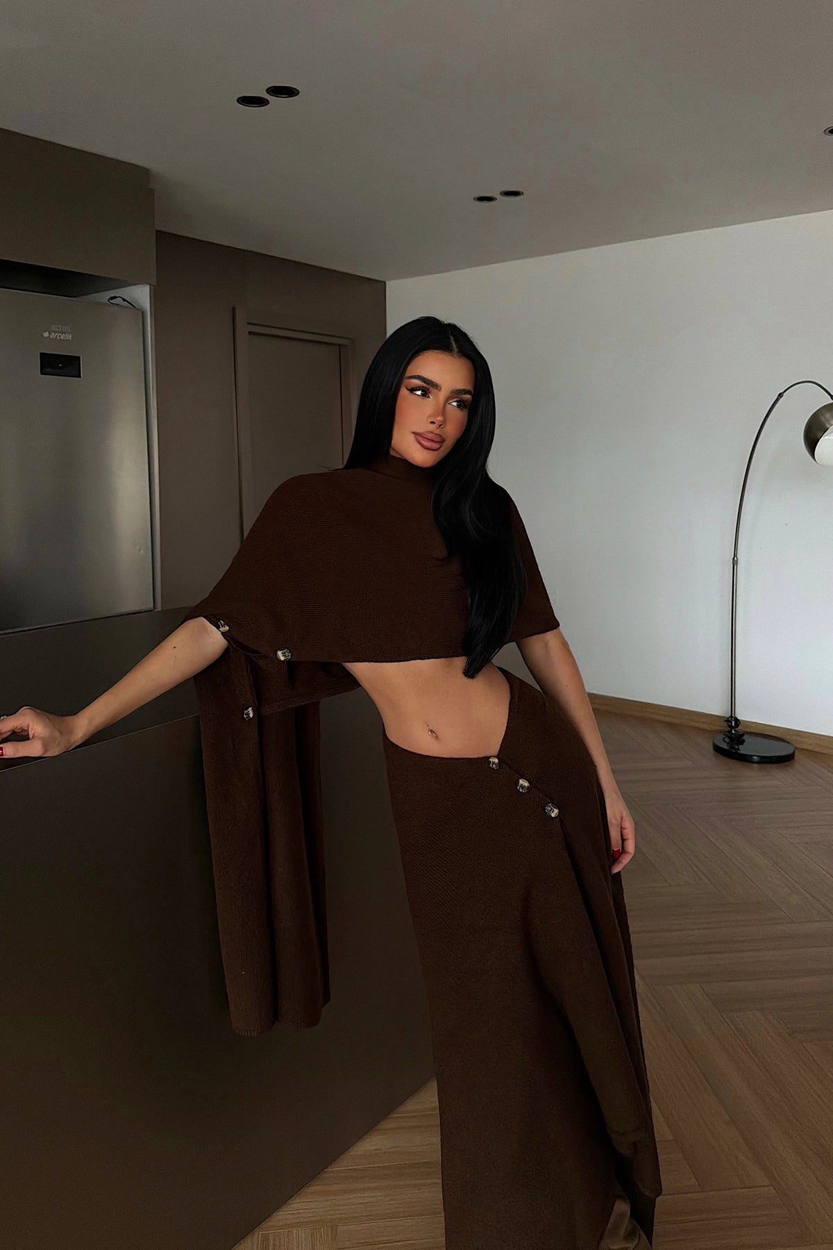 Acı Kahve Suzette Triko Takım
