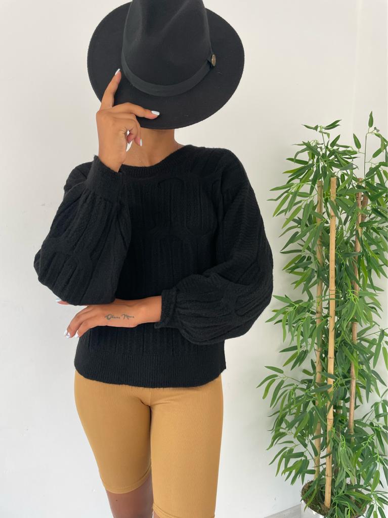 Sırt Detay Triko Kazak 848