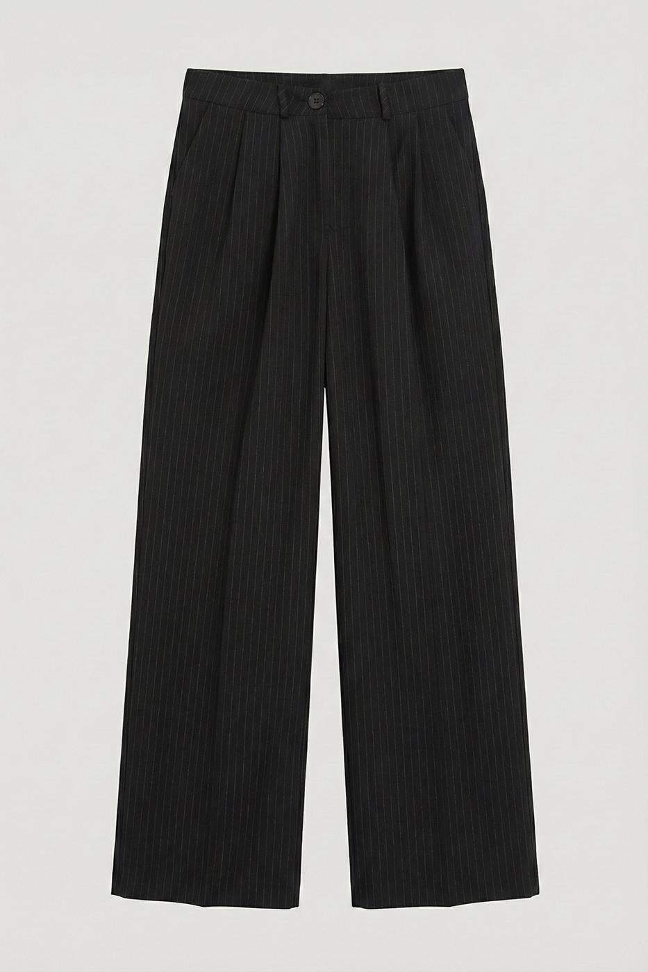 Straight Cut Loose Trousers