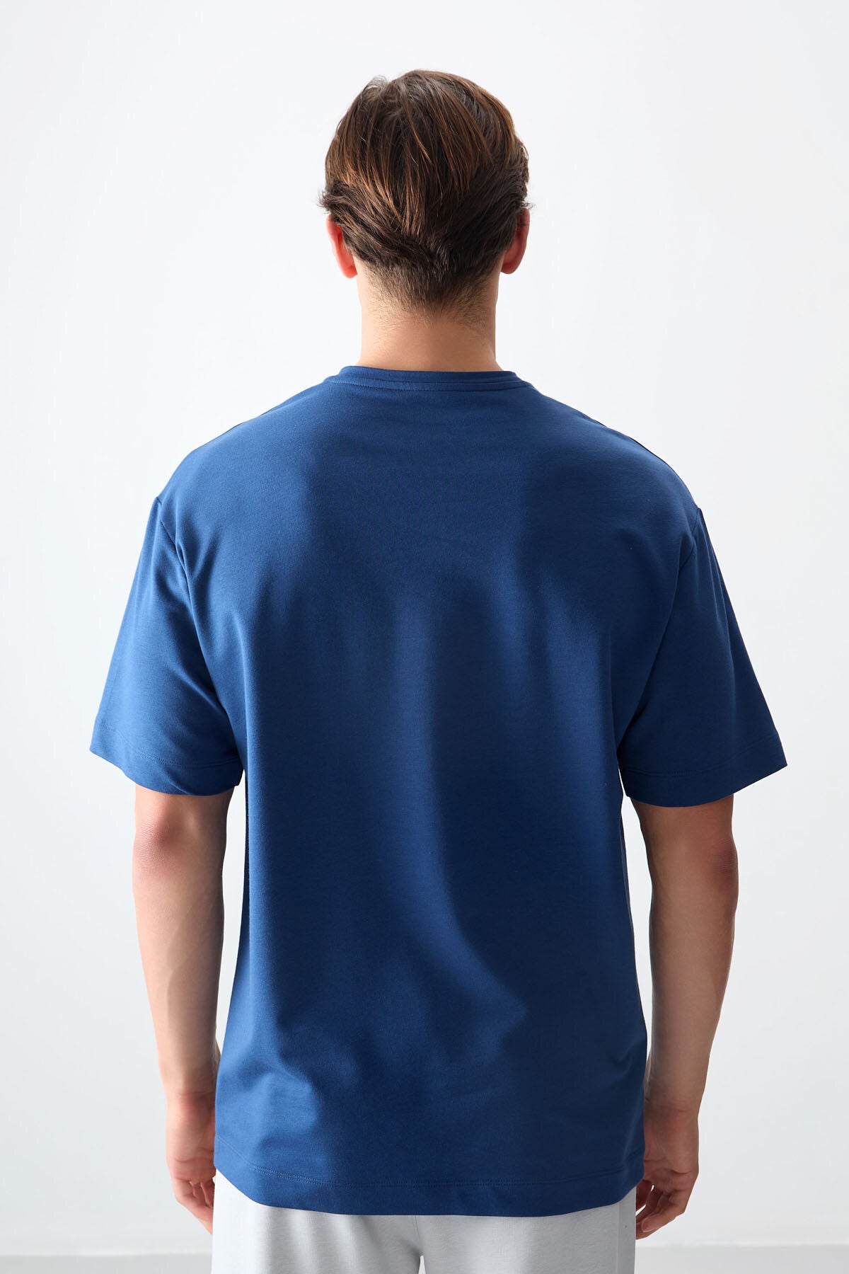 Parlament Pamuklu Kalın Yumuşak Dokulu Oversize Fit Basic Erkek T-Shirt - 88377