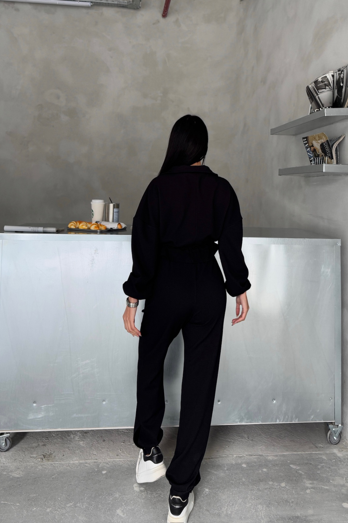 EŞOFMAN TAKIM GİFT KUMAŞ - Siyah