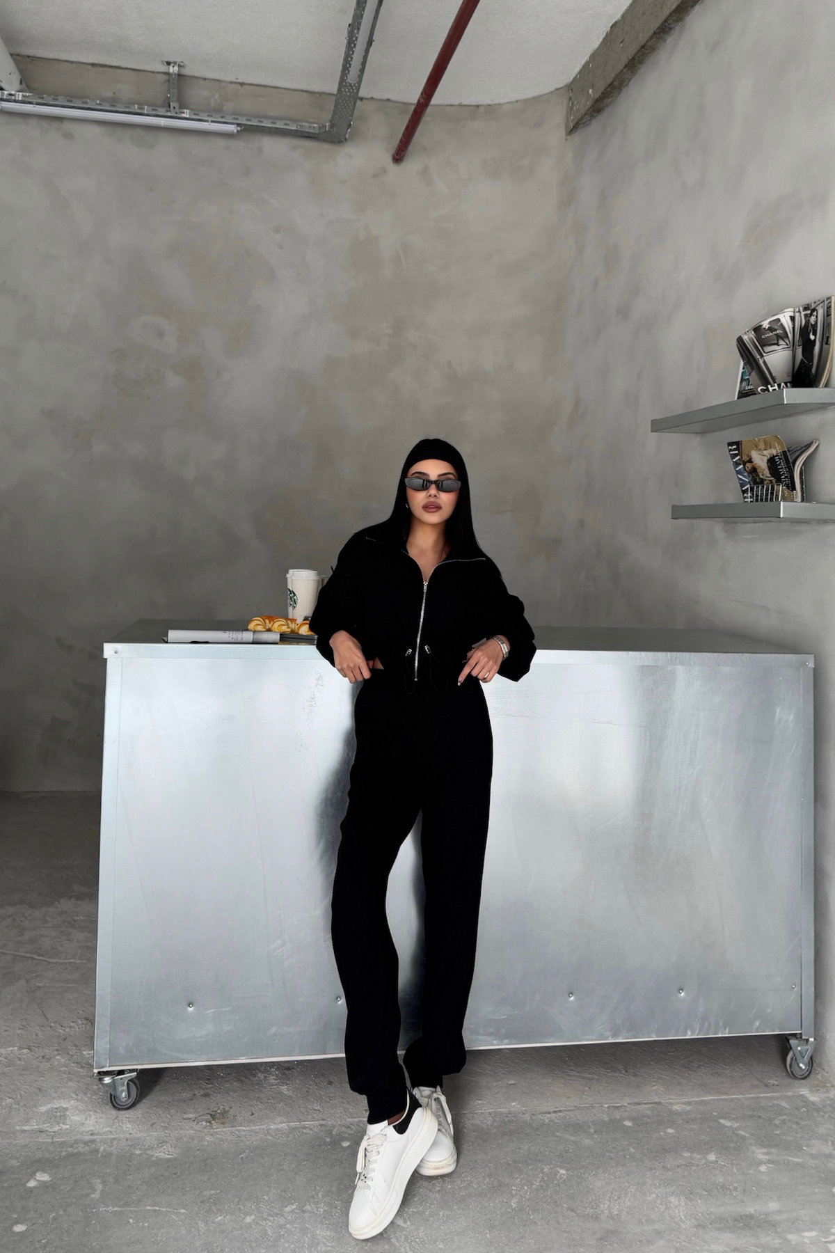 EŞOFMAN TAKIM GİFT KUMAŞ - Siyah