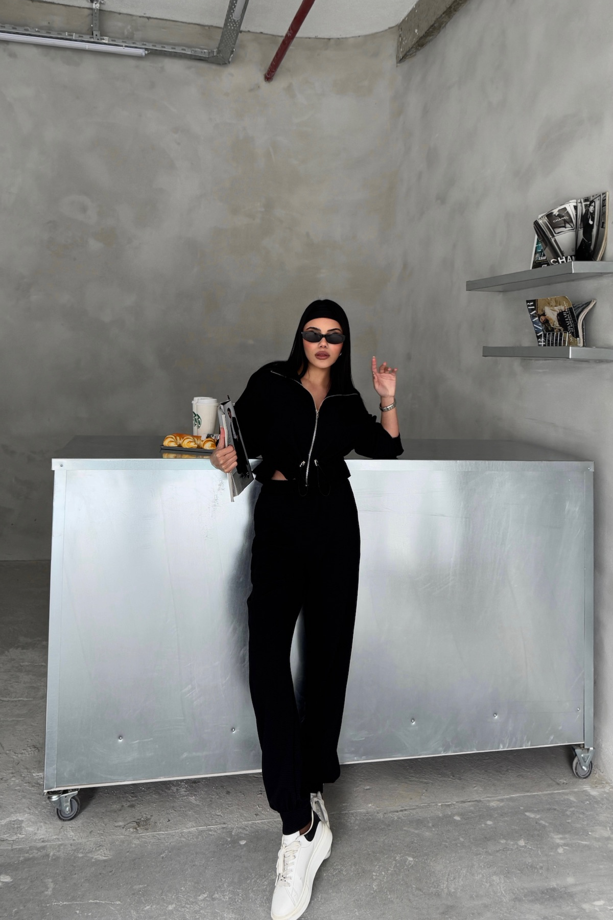 EŞOFMAN TAKIM GİFT KUMAŞ - Siyah