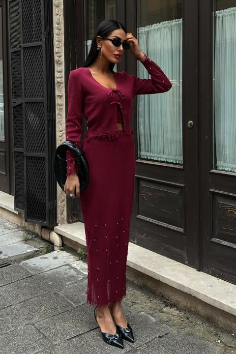 Ferry İnci Detaylı Üçlü Takım 9879