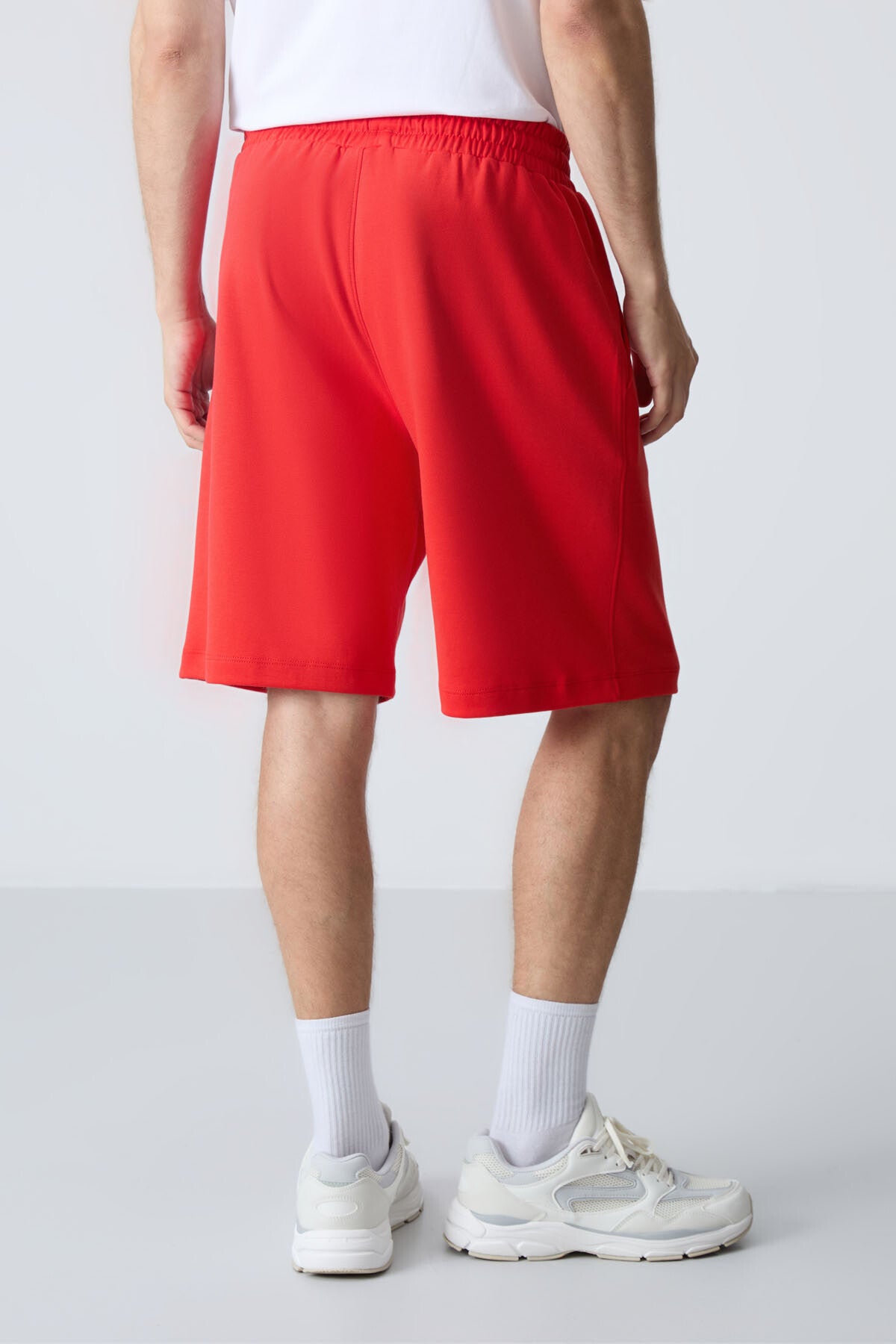 Fiesta Pamuklu Kalın Yumuşak Dokulu Standart  Fit Basic Erkek Şort  - 81277