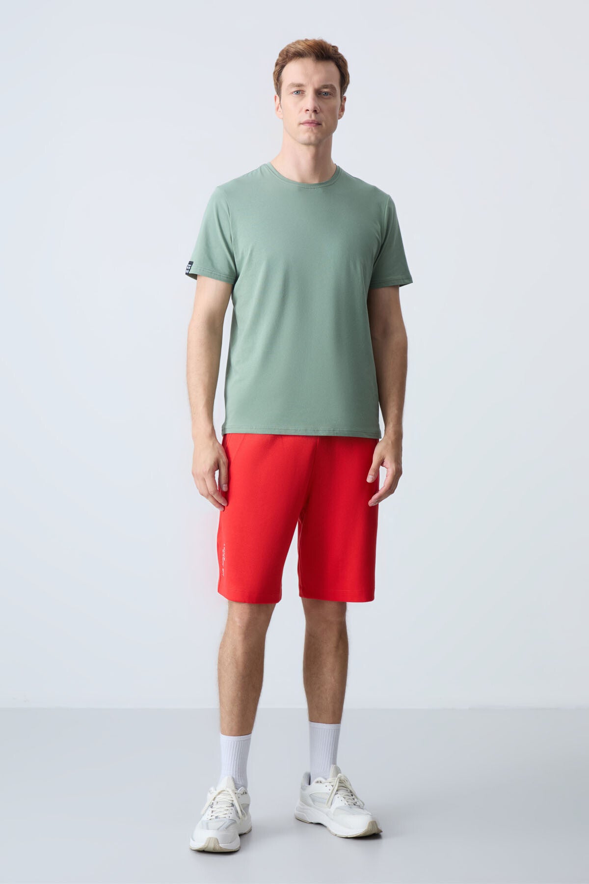 Fiesta Pamuklu Kalın Yumuşak Dokulu Standart  Fit Basic Erkek Şort  - 81278