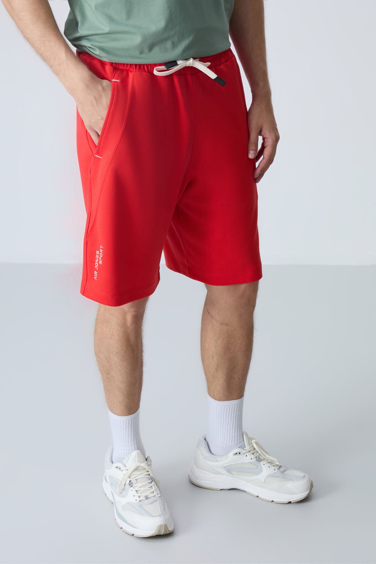 Fiesta Pamuklu Kalın Yumuşak Dokulu Standart  Fit Basic Erkek Şort  - 81278