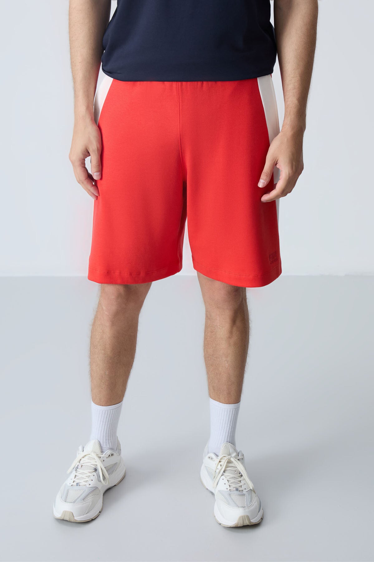 Fiesta Pamuklu Kalın Yumuşak Dokulu Standart Fit Basic Erkek Şort  - 81280