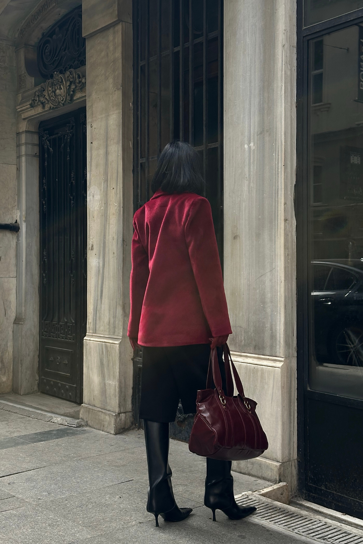 FOX KUMAŞ TEK DÜĞME BLAZER CEKET - Bordo
