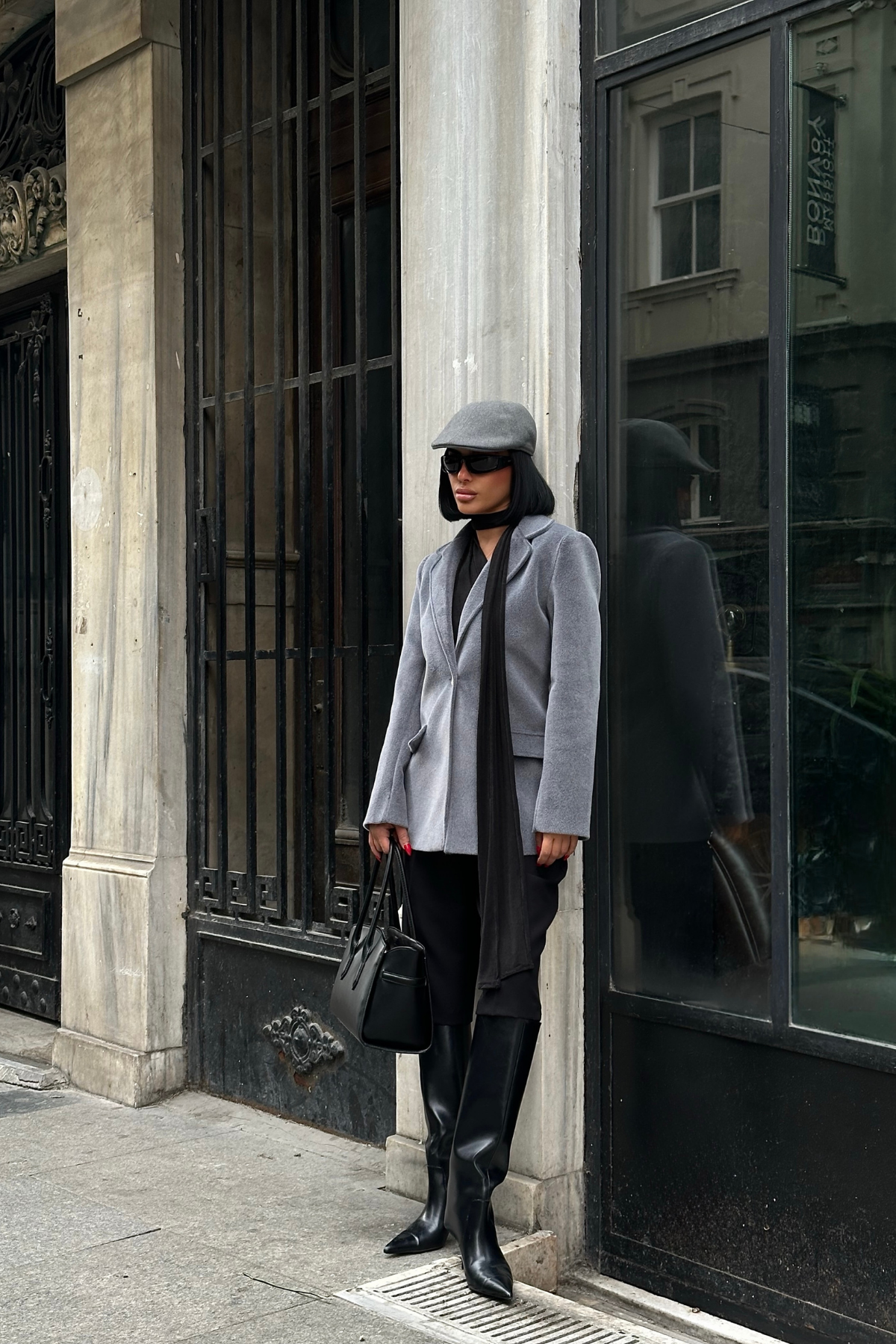 FOX KUMAŞ TEK DÜĞME BLAZER CEKET - Gri