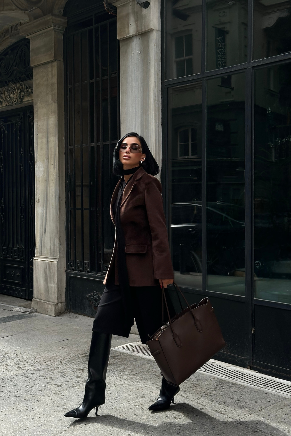 FOX KUMAŞ TEK DÜĞME BLAZER CEKET - Kahverengi